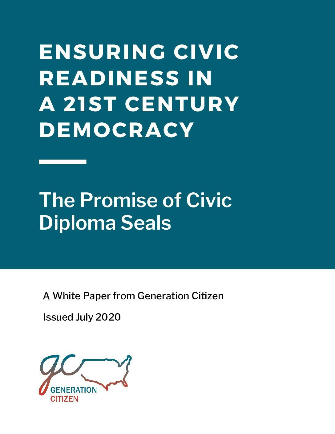 Ensuring Civic Readiness In A 21st Century Democracy